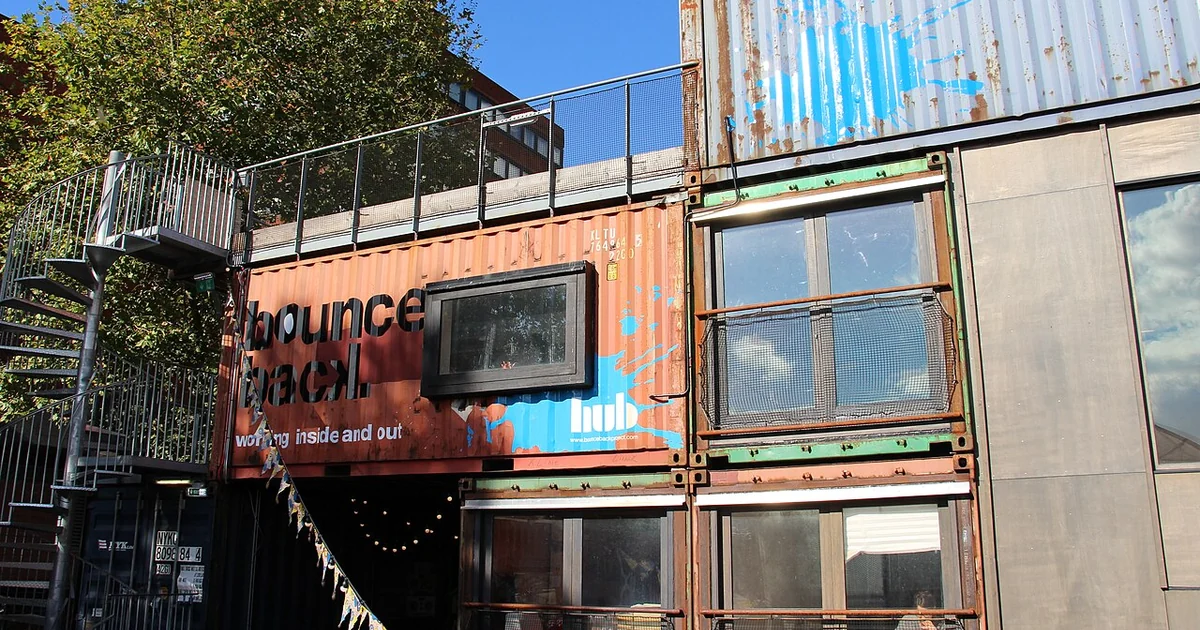Brixton Station Road Since opening in May 2015 Pop Brixton has fast become a thriving destination for new business, affordable workspaces, innovation and community schemes and food and drink and retail outlets.